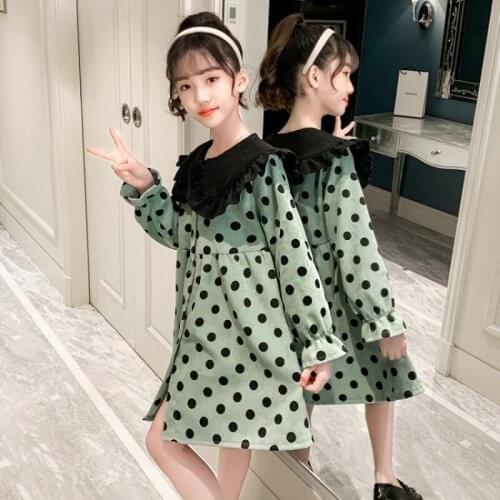 Girl Dress Kids Baby Gown 2021 Spring Autumn Toddler Formal Party Outfits Sport Teenagers Dresses Cotton Children Clothing
