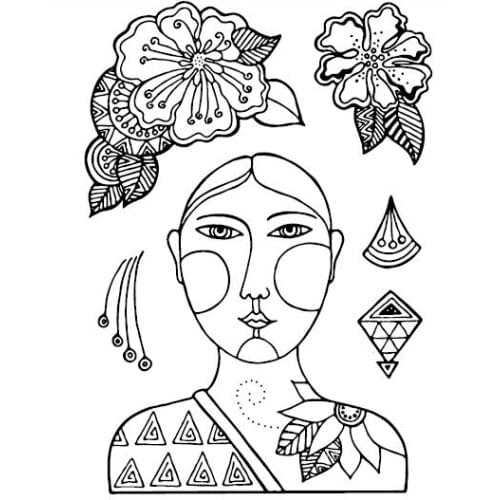 Girl Clear Stamp Or stamp for DIY Scrapbooking/Card Making/Kids Fun Decoration SuppliesA460