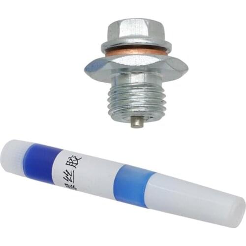 Repair Reducer 14x1.5 Oil Drain Plug Bolt Nuts with Threadlocker For Yamaha Raptor 700 / 700R SE 2006-2015 2016 2017 2018 2019