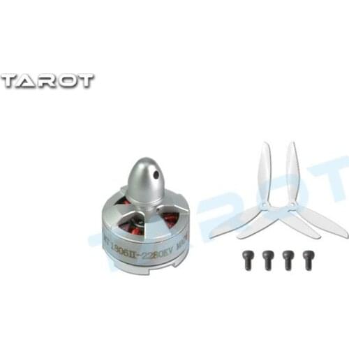 1 pcs Tarot MT1806 II 3S 2280KV Self Locking CW/ CCW Brushless Motor with Propeller for 180-250 Racing Drone TL300H6 TL300H7