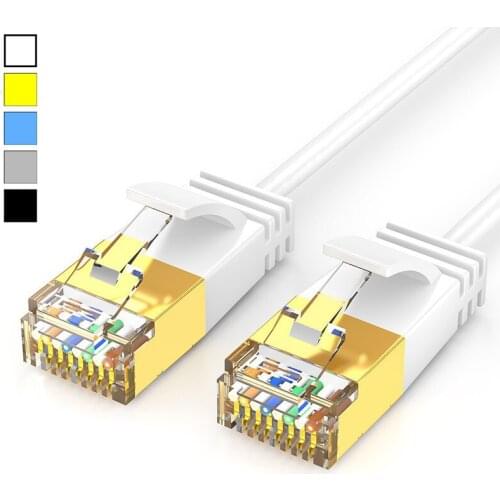 RJ45 Internet Cable Cat6 Ethernet Cable RJ45 UTP Network Patch Cord Cat6a Lan Short Cable 0.5m 1m 2m 3m 5m Black White Blue