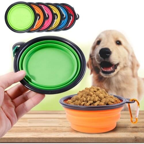Foldable Puppy Big Dog Travel Bowls for Dogs Cats Safety Pet Cat Drinking Bottle Dog Water Food Bowl Pets Feeder Cat Accessories