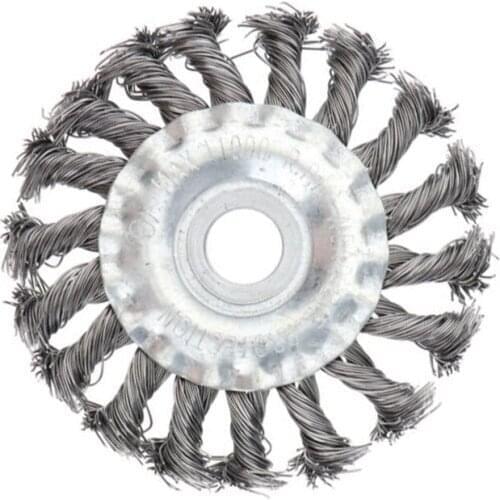 Bench Replacement Steel Wire Brush Deburring Derusting Angle Grinder Cleaner Accessories 100mm 4" Wheel Metal