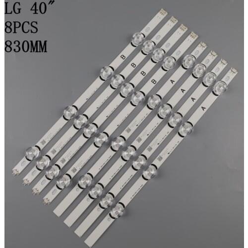 95% New 8pcs/Kit LED strips for LG 40LH5300 UA 40LX560H UA HC400DUN VCKN5 214X 6916L 0885A LG innotek DRT 3.0 40" A type Rev.1.2