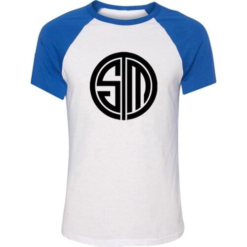 TSM e-sports team supporter TSM fans unisex raglan short-sleeved fashion T-shirt 2021 new summer casual T-shirt T-shirt shirt