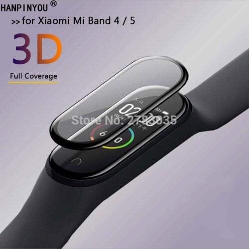 For Xiaomi Mi Band 4 / 5 Smart Bracelet Full Covering 3D Curved Plating Soft PMMA PET Film Screen Protector (Not Tempered Glass)