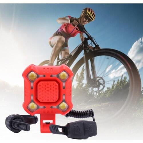 Bicycle Bell Led Light Handlebar Bike Lamp Fornt Flashlight Cycling Light Horn Loud USB Charge Rechargeable Warning Siren