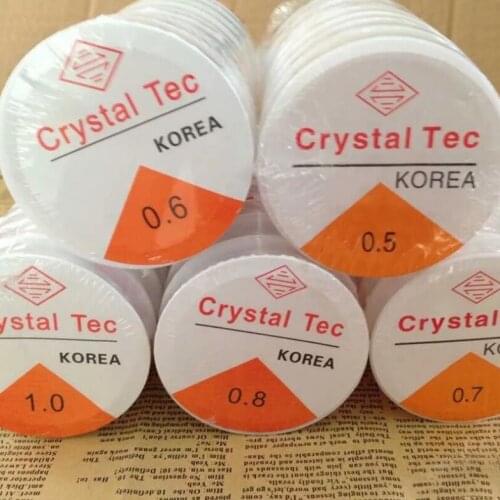 NEW1 Roll 0.5-1.0MM Transparent Stretchy Elastic Rope String Line Cord Beading Beads DIY for Jewelry Making Bracelet&Necklace