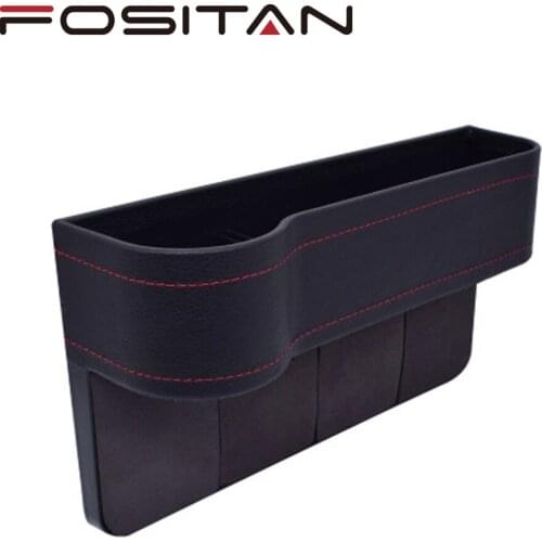 PU Leather Car Seat Gap Box Interior Seat Side Organizer Auto Seat Crevice Storage Munti-functional Pocket Box Auto Accessories