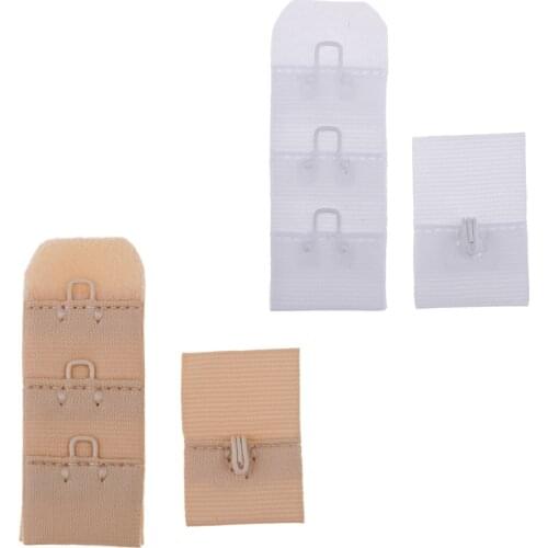 1 Set Womens 1 Hook Soft Back Lingerie Band Extender Stretchy Bra Strap Extender Buckle Replacement