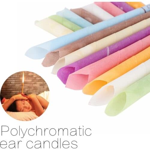 2/10PCS Ear Treatment Healthy Care Ear Candles Ear Wax Removal Cleaner Ear Coning Treatment Indiana Therapy Fragrance Candling
