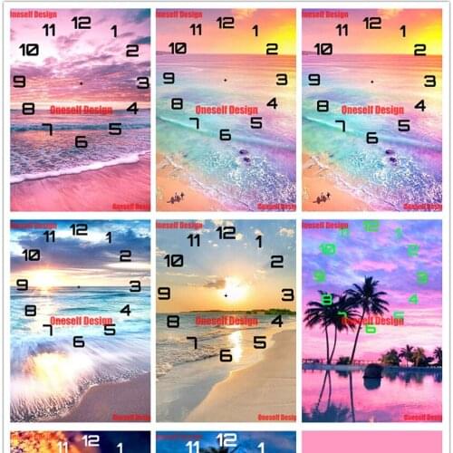 2021diy diamond painting cross stitch with clock view diamond mosaic sale clock rhinestone pictures diamond embroidery diy frame