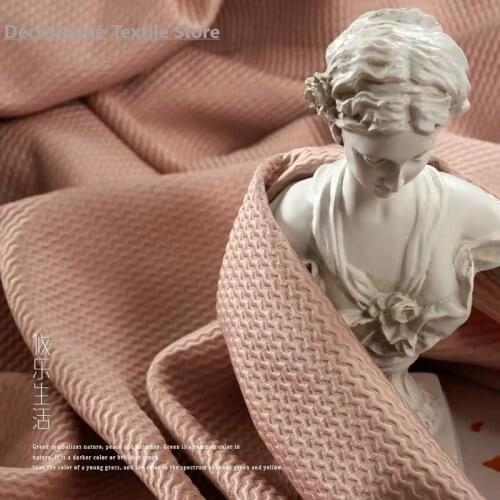 Nordic Simple Light Luxury Texture High Precision Shading Curtains for Living Room Luxury Blackout Curtains for The Bedroom