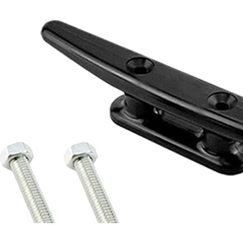 4" Dock Cleat Marine Kayak Sailing Boat Anchor Line Tie Down Cleat Black Nylon