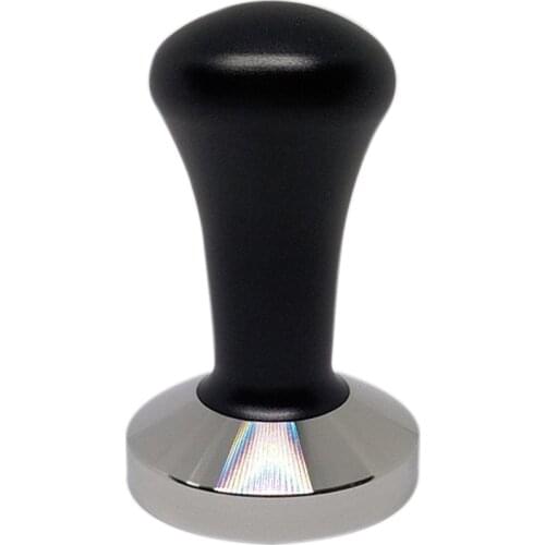 51 MM Espresso Coffee Tamper Black Coffee Tamper Machine Press Flat Base Barista Accessories Coffee Bean Press