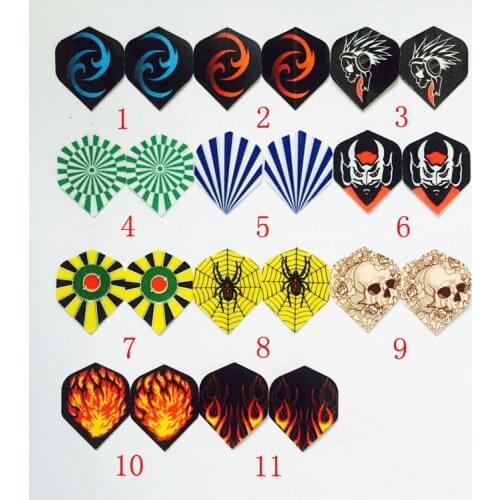 60Pcs/Lot Nice Darts Flights Wing Mixed Style for Professional Darts Wing Tail Cool Outdoor Sports
