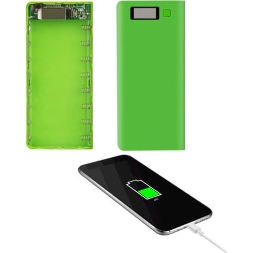 8*18650 Battery Holder Dual USB Power Bank Battery Box DIY Shell Case 4X7E