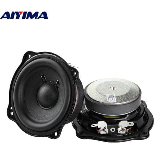 AIYIMA 2Pcs 3 Inch Mid-woofer Speaker 4 Ohm 30W Audio Sound Speaker Long Stroke Loudspeaker Home Theater DIY Power Amplifiers