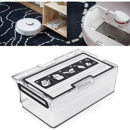 Vacuums Cleaner Accessories Dust Box Bin Collector Compatible With Mijia Roborock T7S/T7S Plus Sweeping Robot