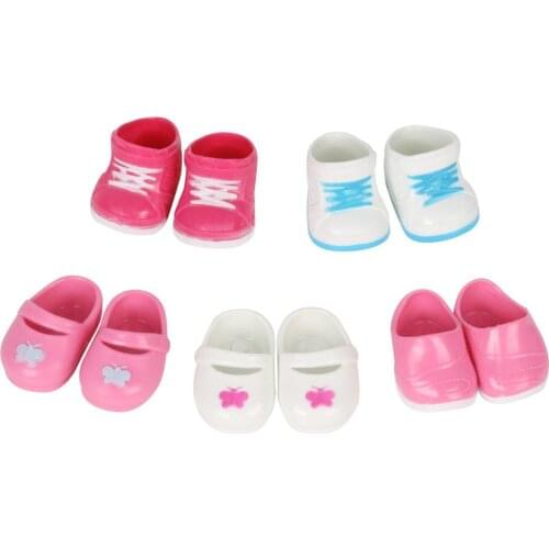 American Doll Shoes Fit 15-18 Inch Doll Accessories Toy Boots Sneakers Leather Shoes Sports Shoes Baby Girl Doll Parts Kid Toys