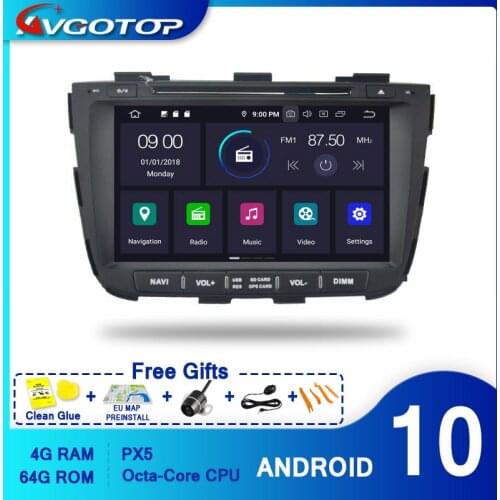 AVGOTOP Android 10 Car Radio for KIA SORENTO 2013 IPS HD Screen GPS NAVI Vehicle Head Unit