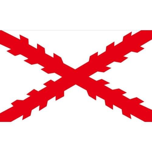 Free shipping xvggdg Flag of Cross of Burgundy 150X90cm (3x5FT) 100D Polyester double stitched high quality