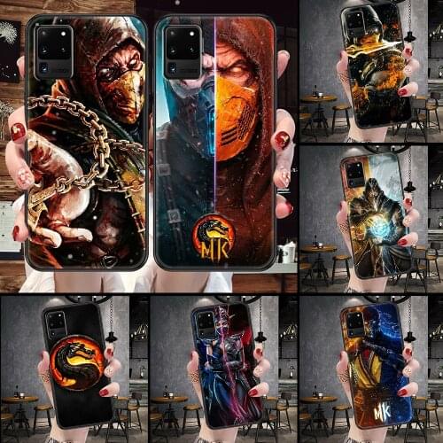 Hot Mortal Kombat Phone case For Samsung Galaxy Note 4 8 9 10 20 S8 S9 S10 S10E S20 Plus UITRA Ultra black painting waterproof
