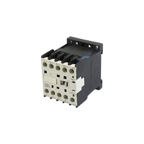 CJX2-K0610 380 Volts Coil 35mm DIN Rail 6A Three Pole 3P 1NO AC Contactor