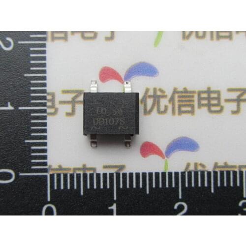 DB107S rectifier bridge / bridge pile 1A 1000V / for new SEP SINGLE-PHASE GLASS PASSIVATED SILICON BRIDGE RECTIFIER