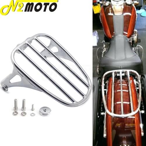 For Harley Softail Slim Street Bob FLSL FXBB 2018-up 50300120 Chrome Motorcycle Rear Fender Solo Seat Shelf Bracket Luggage Rack