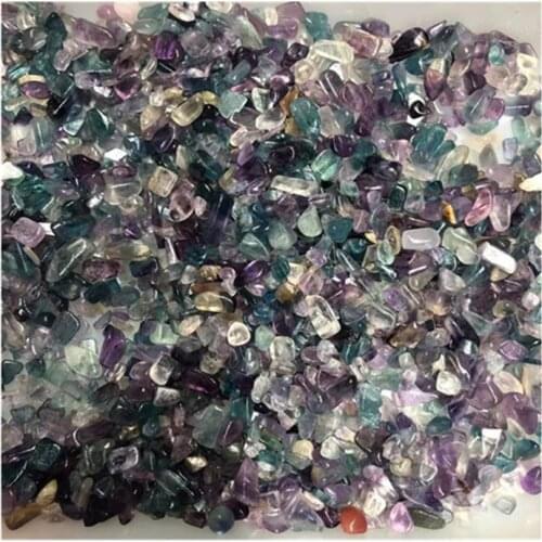 Fluorite Chips Crystals Healing Stones Natural Polished Gravels For Sale