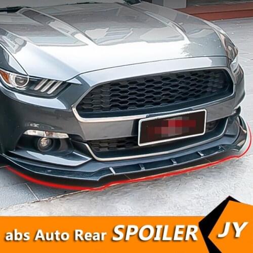 For Ford Mustang Front shovel Body kit spoiler 2015-2019 Mustang B ABS Rear lip rear spoiler front Bumper Diffuser Protector