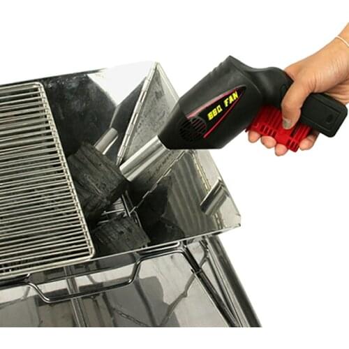 1PCS BBQ Flame Coal Grill Fan Bellows Barbecue Fire Air Blower Gun Outdoor Camping