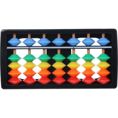 Plastic Abacus Rods Colorful Beads Arithmetic Soroban Kids Math Calculating Tools Toy Chinese Abacus Toys Educational Abacus