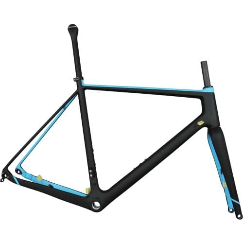 Flat mount gravel Disc brake toray carbon fiber T700 bike frame GR029 BSA with 12x142 alxe thru Accept custom paint