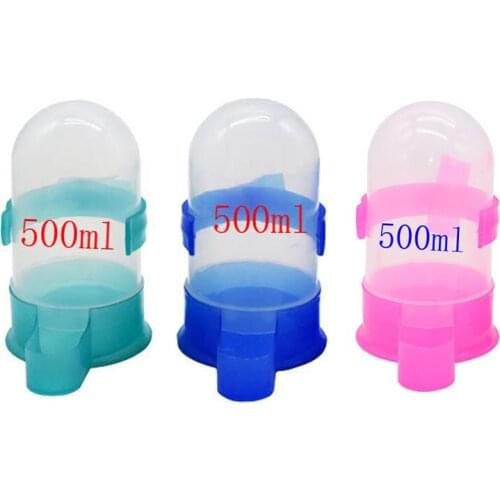 10pcs Bird Feeder Farming Equipment Parrot Bird Drinker Practical Plastic Water Drinker Cup Bowl for Pigeons Feeder Waterer Clip