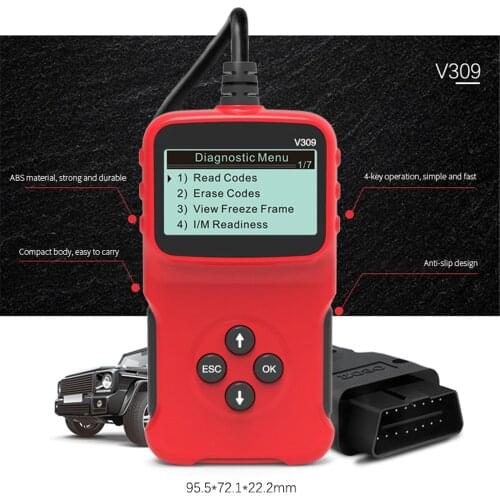 V309 OBD2 Scanner Professional for Car Scanner Diagnostic Tool Code Reader Check Engine Automotive tester Car Tools PK Elm327