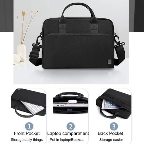 WiWU Laptop Briefcase for MacBook Pro 16 Inch Large Capacity Laptop Bag 14 Shockproof Notebook Carry Bag for MacBook Pro 13 Air