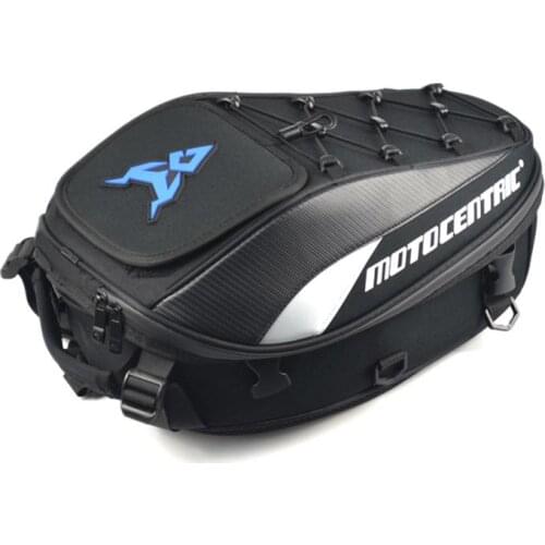 4 Colors Waterproof Durable High Capacity Motorcycle Tail Bag Rear Double Shoulder Motor Seat Bag Motorcycle Trunk Storage Shape