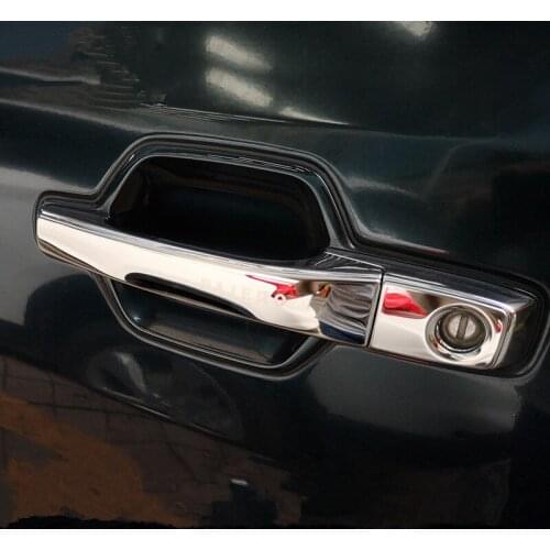 Carbon Fibre /Silver /Matte Black Exterior Door Handle Bowl Protective Cover For Mitsubishi Pajero V97 V93 AA749