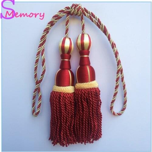 Europe Curtain Tassel Tieback Clips Buckle Hanging Ball Tie Back Straps Holders Accessories Home Decoration