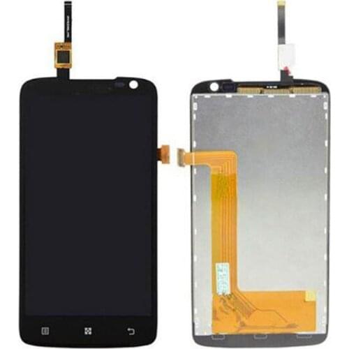 100% Test For Lenovo S820 LCD Display with Touch Screen Digitizer Assembly with frame Black