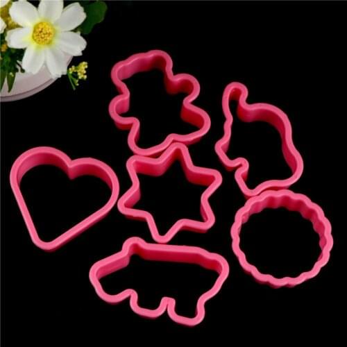 6PCS Elephant Hippo Bear Child Baking Biscuit Decoration Fondant Cake Cookie Mould Sugarcraft Cutter Dropshipping