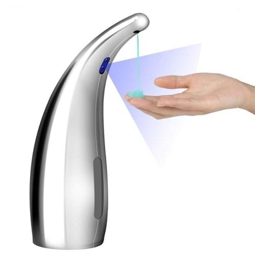 Silver 300ML Automatic Soap Dispenser Visible Smart Sensor Induction Touchless Hand Washing Dispenser for Kitchen Bathroom