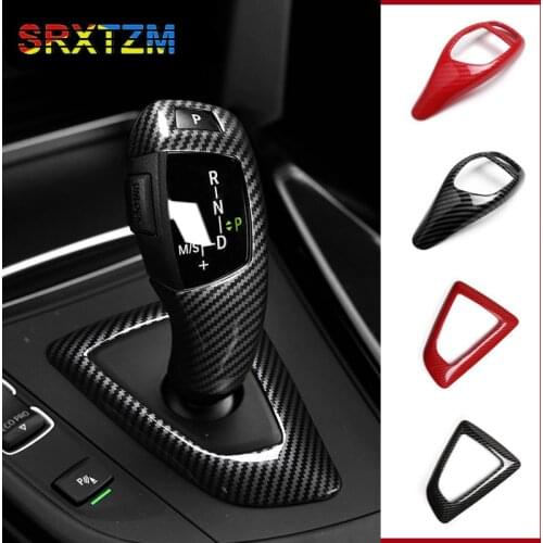 SRXTZM Auto Accessories Interior ABS Gear Shift Cover Decoration Sticker Protector For BMW F30 F10 F15 F07 F20 F21 F34 F35 3gt