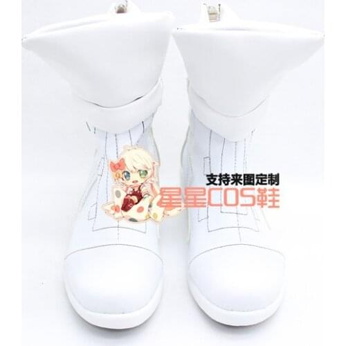 KILL La KILL Matoi Ryuko White Short Halloween Cosplay Shoes Boots X002