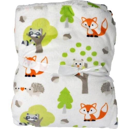 Just Cute Baby Blankets Newborn Fleece Blanket Thick 2 Layers Soft Baby Blankets Infant Baby Bedding Blanket Wrap Manta Bebe