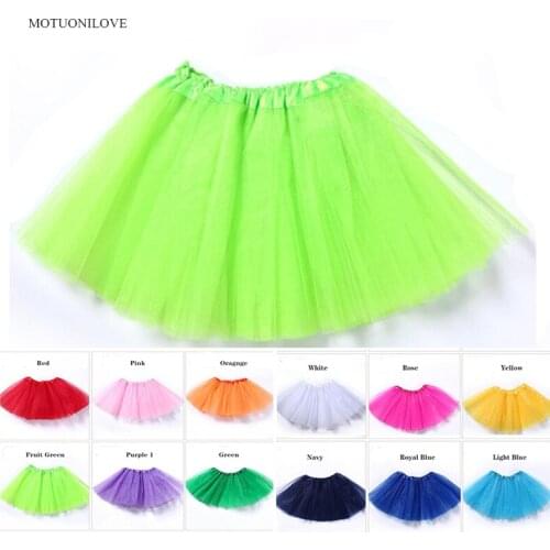 Summer Baby Children Tutu Dress Dance Skirt Rockabilly Ballet Wear Girl Pettiskirt Elastic Waist Halloween Cosplay Kids Clothes