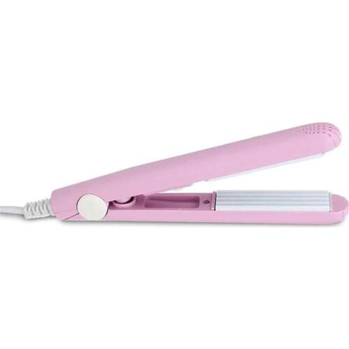 2019 Ceramic Mini Hair Curler 2-in-1 Hair Straightener Quick Hair Styling Long-Lasting Effect