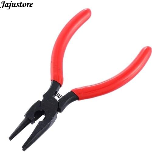 Cutting Pliers Concave Pliers Beading Jewelry Tool 12.5cm(4-7/8") Red Small Handle Twisted Ring Sharp Cutting Pliers 1Pcs